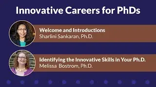 PhD Workshop Welcome and Innovative Skills