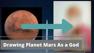 Drawing Planet: Mars as a God |Timelapse|