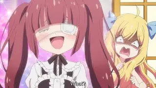 Jashin-chan's hand chop and punches were a good message for Yurine 😂😂 || Jashin-chan funny moment