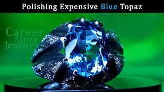 Professional Blue Topaz Polishing, Ocean on Your Finger | Career Story Jewelry