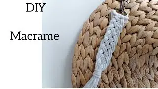 DIY Macrame Tutorial | Macrame Keychain | Плетение брелка для новичков 