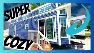OMG! THIS IS THE COZIEST TINY PARK MODEL HOME YOU'VE EVER SEEN!!! | House Tour