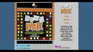 Down Wall Gameplay and Showcase | Flash Game