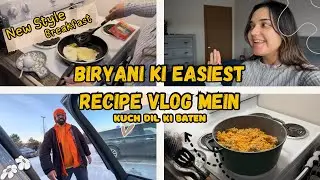 Pehli bar Apartment mein BIRYANI bnae😌| Kuch Dil ki Baten share ki🫶🏻| Our Work Day Routine🫡