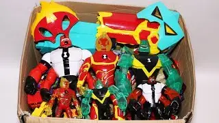 Box of Toys: Ben 10 Action Figures, Cars, Masks, Omnitrix and More