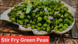 Stir Fry Green Peas 🫛❤️| हरी मटर की चाट | Winter&rsquo;s Special Green Matar Fry | Snacks Recipe By Hena