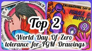 World Day Of Zero tolerance for FGM Drawing//Save Girl child Poster//बेटी बचाओ,बेटी पढाओ चार्ट