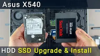 Замена и установка SSD или жестки диск в ноутбук Asus X540