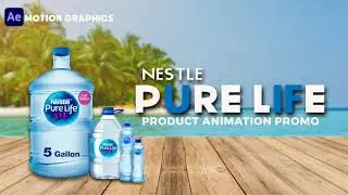 Nestle Pure life water bottles animation #aftereffects #motiongraphics