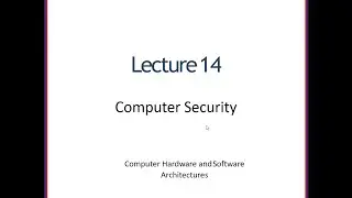 Computer Security | Lecture