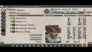 Tactics Ogre (PSP) All units with cheat code#2