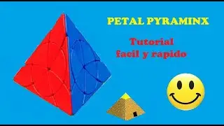 tutorial, resolver petal pyraminx, fácil y rápido