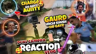 Aunty Charge Ho gayi😂Crazy Public Reaction😍Gaurd Uncle ne pehchan liya mujhe🥰| Vlogging Munda