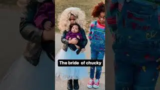 👻😈MUST WATCH The bride of Chucky | Scary costume  #shorts  #chucky #halloweencostume