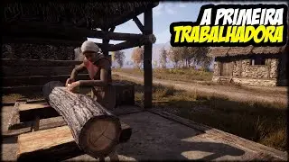 AGORA SOMOS DOIS - RECRUTEI A PRIMEIRA TRABALHADORA | MEDIEVAL DYNASTY HARDCORE EP 03