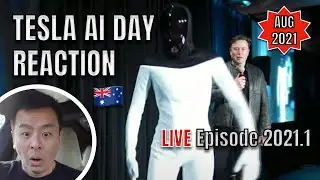 TESLA AI DAY 2021 REACTION Tesla Bot Dojo Computer D1 Chip FSD E2021.1