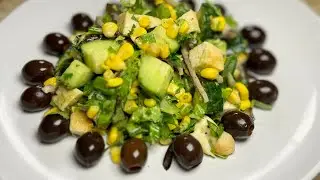 Очень вкусный #ПП салат Зейтун, #ASMRDelicious olive salad #propernutrition