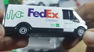 matchbox, working rigs ,electric fedex van