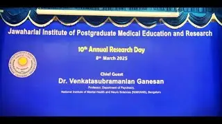 🔴 LIVE: 10th Annual Research Day 2025 | JIPMER Puducherry | Medical Research & Innovation