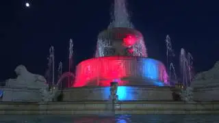 Night Time at the James Scott Memorial Fountain on Belle Isle