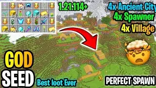 🔥Ultimate [God Seed] For Minecraft1.21 Bedrock & PE | Mountains Seeds 1.21+ Pe !