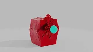 blender 2.92.0 physics cubes collision.