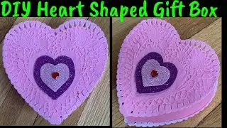 How To Make Heart Shaped Paper Gift Box For Any Gift Ideas/ Easy DIY  Paper Gift Box Tutorial
