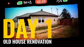 OLD HOUSE RENOVATION DAY 1 | FLOORS ON BARE SOIL & CRUMBLING PLASTER