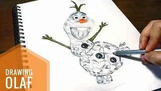 Drawing Crystal Olaf | Noor Almahdi