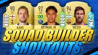400K/800K/1.2 MILLION COIN TEAM SQUAD BUILDER SHOUTOUTS FIFA 19 ULTIMATE TEAM