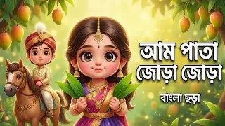 আম পাতা জোড়া জোড়া 🥭🐎 | মজার বাংলা ছড়া | 3D Kids Rhyme