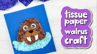 Walrus Tissue Paper Craft For Kids