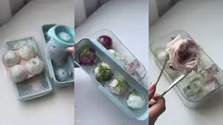 ASMR FLOWER ICE CUBE RESTOCK | HOMEMADE ICED