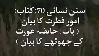 Sunnan Nasai Hadith number 70