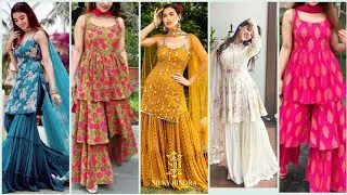 Latest Sharara suit design /  Beautiful sharara Garara designs /2021  Sharara dress designs