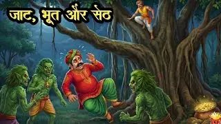 हरखू जाट और भूतों का खजाना।आगे की सोचे बनिया , मौके पर सोचे जाट। एक लोक कहानी। 