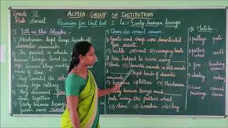 Class 3 Social Unit Test 1 Revision