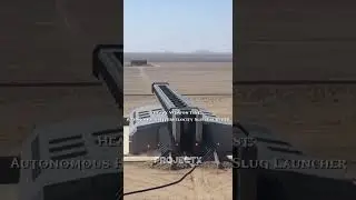 Heavy Weapon Test: Autonomous Hypervelocity Slug Launcher #military #ai