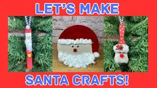 How To Make Santa Ornaments & Crafts! Fun & Easy Crafts For Kids!