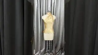 Today...l'm draping a bias-cut One Shoulder Tie Neck Top!