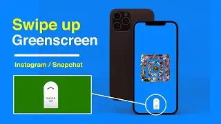 Instagram story/snapchat swipe up greenscreen version 6