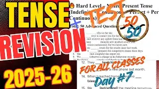 🔥Hard Level &ndash; Mixed Future Tense Practice / Top 50 Questions💥|| TENSE || Tense class 10th #class10th