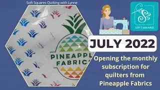 Pineapple Fabrics Scrap subscription is nice and small. It's perfect to build your fabric stash.