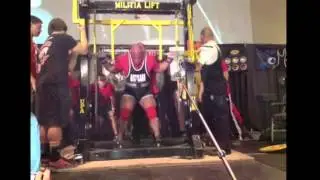 Eric Lilliebridge 925.9 Lb - World Record Squat