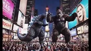 Godzilla vs King Kong Dance Battle Shocks the World! #animationcomedy #kingkongdance #godzillavskong