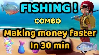 fishing combo, Making money faster in 30 min, Catch All rare fish in every locations in Heartopia