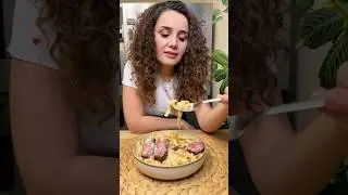 Garlic Parmesan Steak Pasta