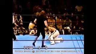 PsYcHo MikEz Masterz Of Mayhem TV - Hakushi w Shinja Vs. The Undertaker - WWF Fan Cam OsakaMania