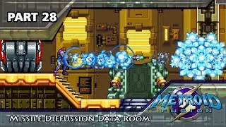 28 - Missile's Diffusion Added Effect Data Room || GBA  METROID fusion || Playthrough 2021