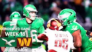Eagles vs Commanders 2025 Week 18 Condensed Game | NFL Highlights